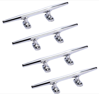 #ad #ad 4 Pack 6 Inch Rope Cleat Deck Stainless Steel Open Base Cleat Boat Dock Cleat $28.99