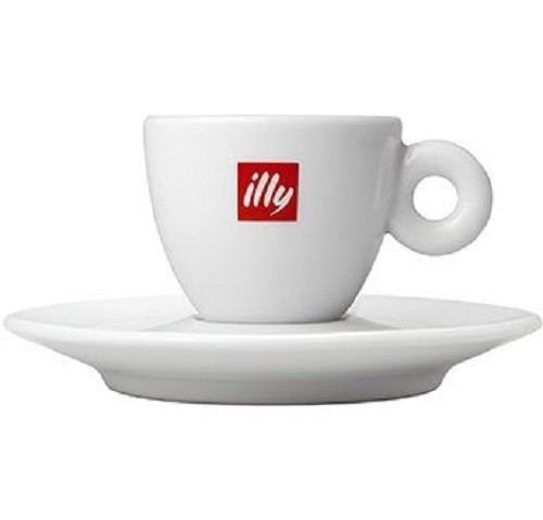 Illy NEW Italy Classic red LOGO Espresso Cup + Saucer - 60 ml 