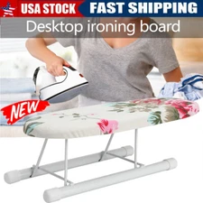 Ironing Board Home Travel Portable Sleeve Cuffs Mini With Folding Table