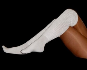 4 White Slouch Scrunch Socks Hooters Uniform Long  ski walk  run hike ski gym