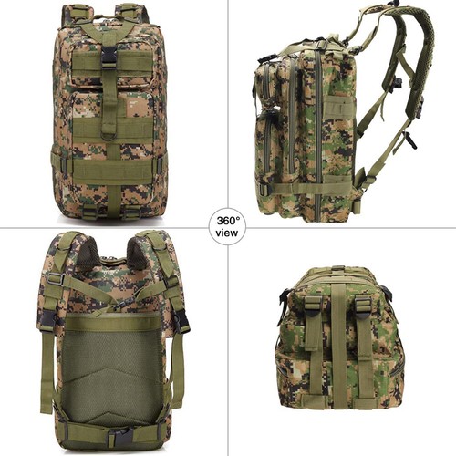 Military Tactical Backpack Men Molle Daypack 35L/45L 3 Day Bug Out Bag Rucksack - Picture 17 of 28