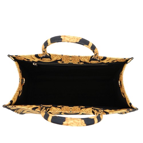 Versace Medusa Large Tote Shoulder Bag Baroque Fabric New - Picture 6 of 9