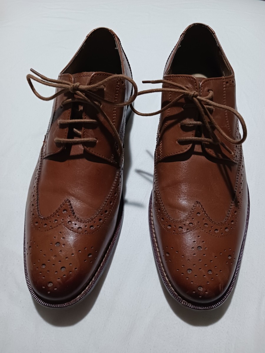 Florsheim Brown Leather Dress Shoes Men display picture 1