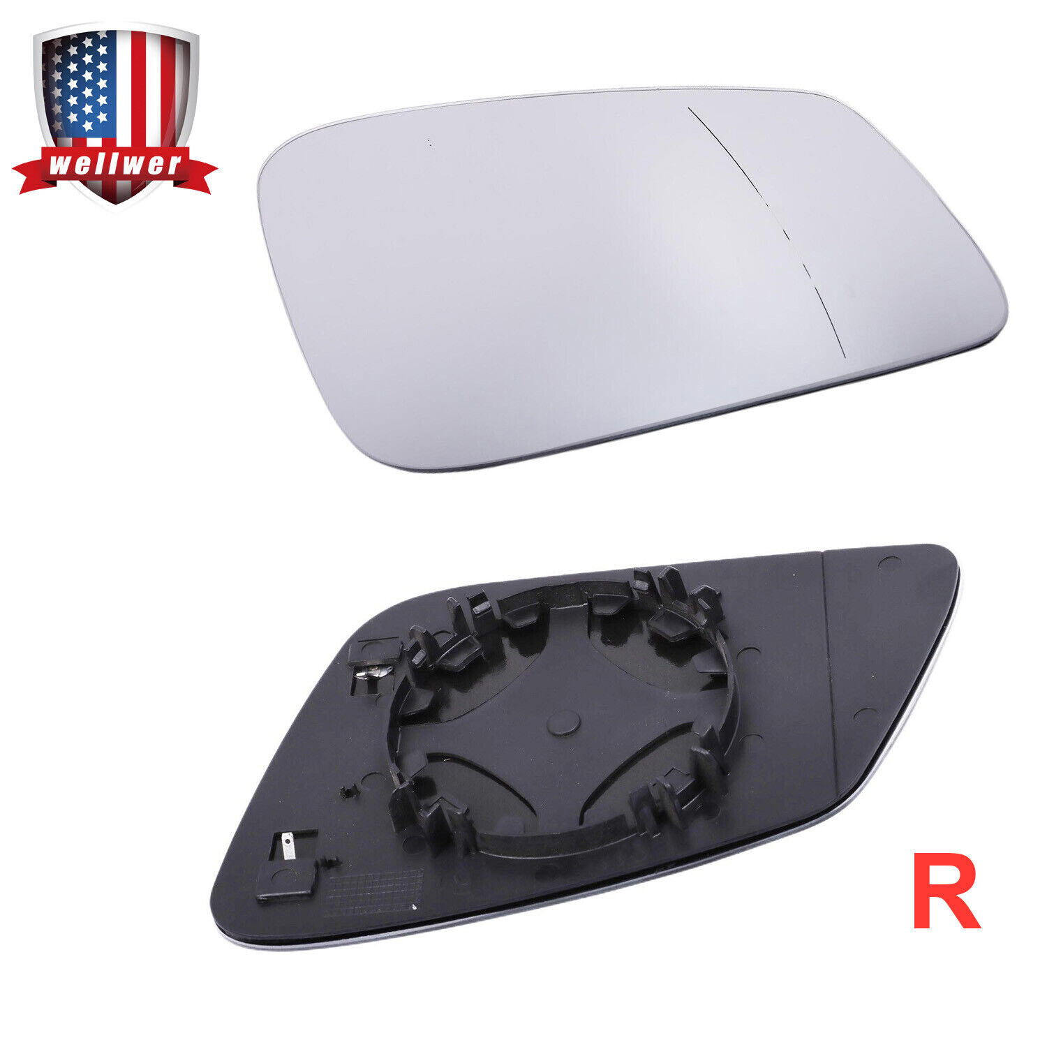 Mirror Glass with Heated Passenger Side for BMW X1 X2 2 3 4 Series