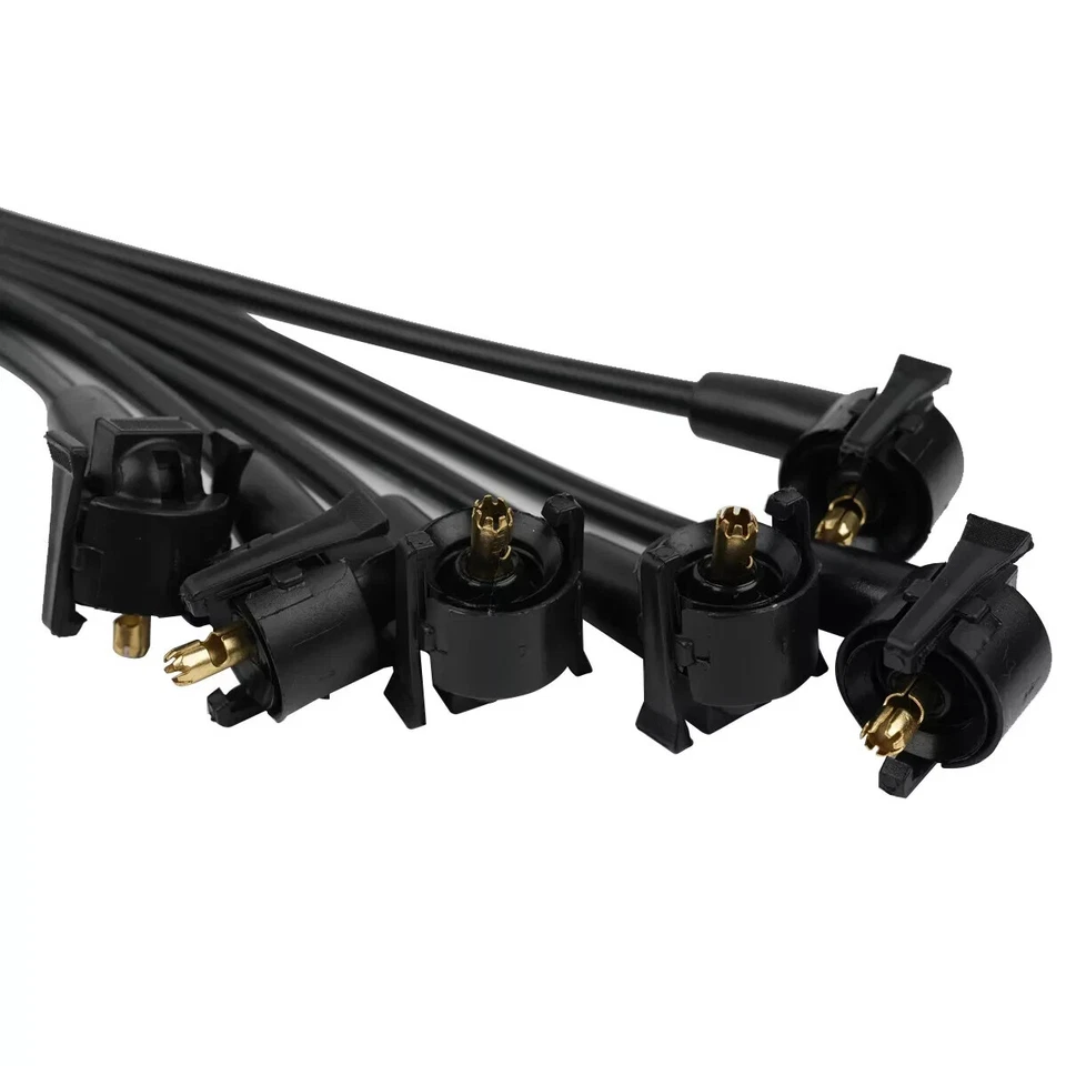 Conjunto completo de fios de vela de ignição 8 mm para 1999-2000 Ford Mustang 3.8L V6 - Imagem 4 de 4