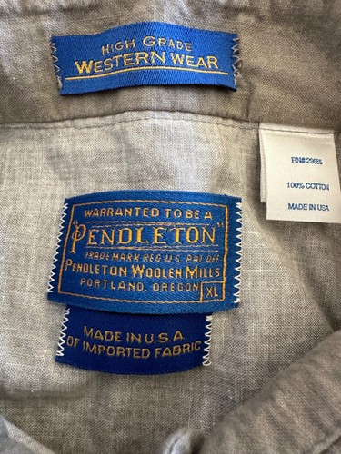 Vintage Pendleton High Grade Western Wear Button Up Size XL Made in USA - Picture 9 of 12