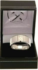 WEST HAM UNITED FC STAINLESS STEEL CREST BAND RING COMPLETE IN GIFT BOX WHFC UTD