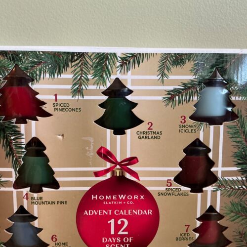 Neu Homeworx Harry Slatkin Mini Kerze Weihnachten Adventskalender - Bild 3 von 5