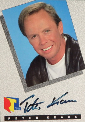 Autogramm deutscher Schlagersänger Schauspieler Peter Kraus (143445)