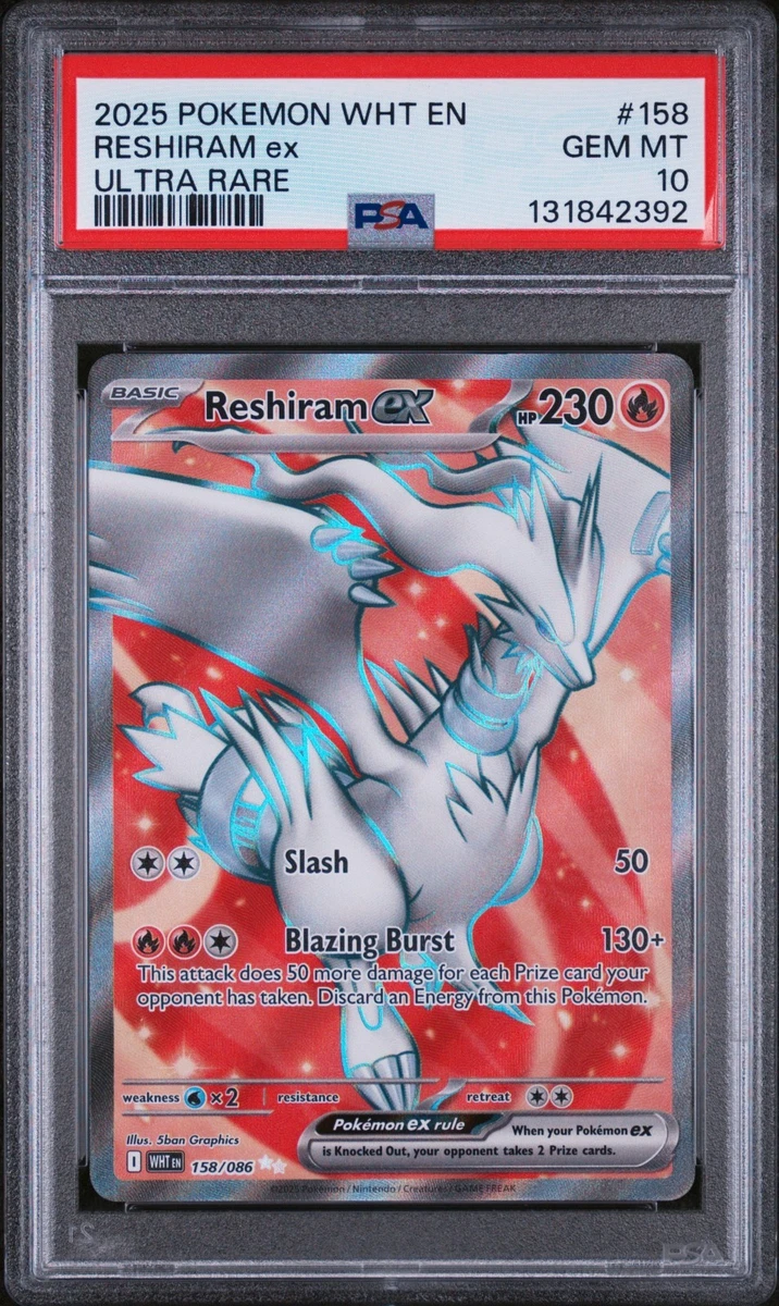 Reshiram Pokémon TCG Professional Sports Authenticator (PSA