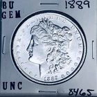1889 BU GEM MORGAN SILVER DOLLAR UNC MS+++ U.S. MINT RARE COIN 8465