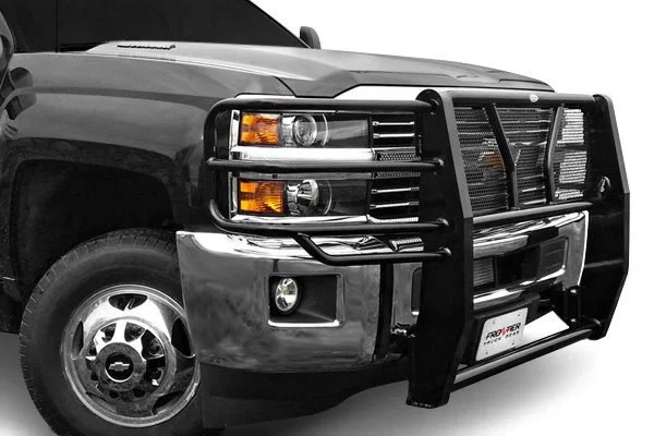 For Chevy Silverado 3500 HD 24 Frontier Truck Gear Black Grille Guard - Image 4 of 4