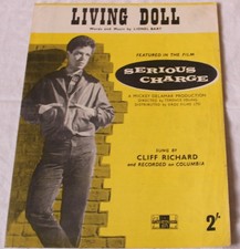 LIVING DOLL - NOTEN GESUNGEN VON CLIFF RICHARD UND AUFGENOMMEN VON COLUMBIA (a)