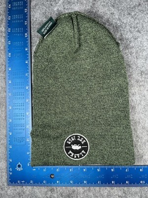 Legacy Hat Beanie Mens One Size Green Alaska Bear Patch Knit