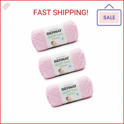 Bernat Softee Baby Cotton Petal Yarn - 3 Pack of 120g/4.25oz - Blend - 3 DK (Lig