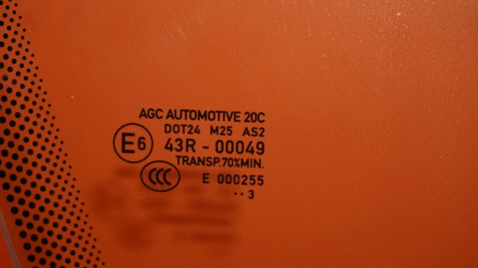 PORSCHE CAYMAN PUERTA CRISTAL 2014 205 2016 VENTANA DELANTERA DERECHA 987 43R-00049 OEM Foto 4 de 4