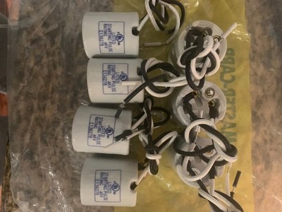 Socket Bulb Light Lamp 250V 660W  4kV E136278 White Ceramic Porcelain  Set of 7