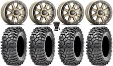 ITP Inertia Bdlk 15" Wheels Br +40mm 35" Roxxzilla Tires Pioneer 1000 / Talon