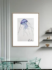 Pam Bible Abstract Colorful Modern Unique Bold Art Acrylic Mixed Media Paper