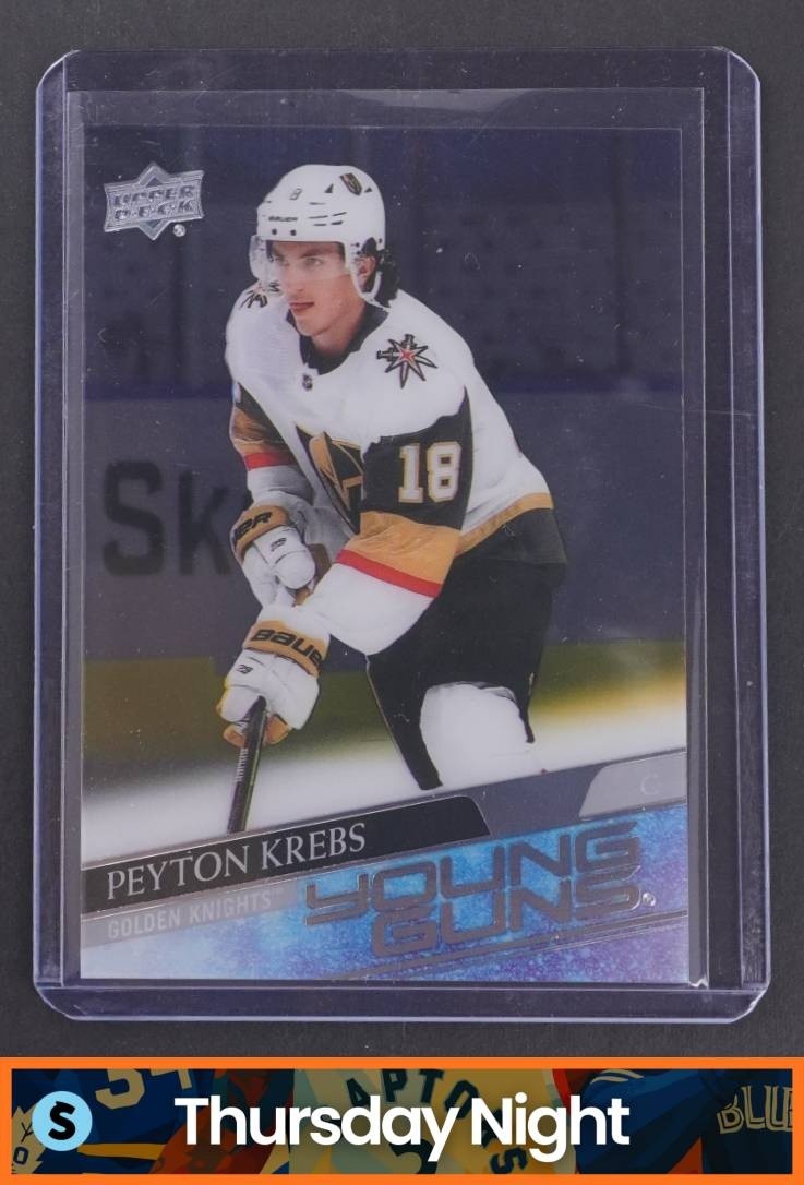 2020 UPPER DECK #239 PEYTON KREBS CLEAR CUT YOUNG GUNS RC ROOKIE