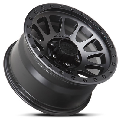 4 New 17x9 Lock Off-Road Yosemite Matte Black Ring 6x139.7 6x5.5 ET0 Wheel Rim