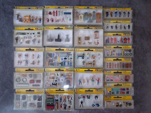 Noch Figuren H0 Bei der Arbeit,Grillparty,Haustiere,Schulklasse,Zubehör in OVP