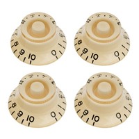 Musiclily Pro 4Pcs Cream Plastic Inch Top Hat Bell Knobs For Usa Les Paul Guitar