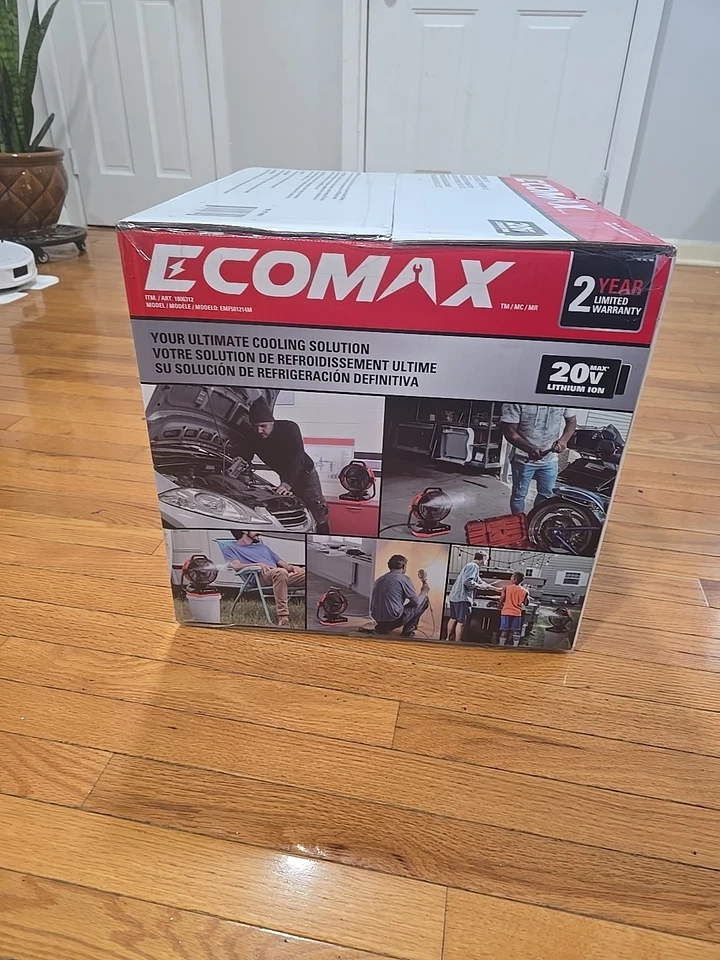 Ecomax 20max V 锂离子空调桶顶雾风扇 — 第 3/4 张图片