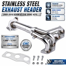 Stainless Racing Manifold Header Exhaust For 2005-10 Scion Tc Vvt-i 2.4l 4cyl Us
