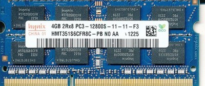 4GB SK HYNIX HMT351S6CFR8C-PB DDR3 PC3-12800 RAM Speicher
