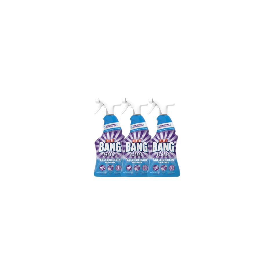 Cillit Bang Spray anti-calcaire salle de bain lot de 3 nettoyants de 750 ml