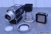 HASSELBLAD 500 EL CAMERA CARL ZEISS PLANAR 1:2.8 F-80MM SONNAR 1:4 F=150MM LENS