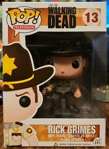 Rick Grimes The Walking Dead #13 Funko Pop! w/ Protector. See pics!