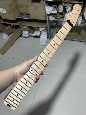 Reverse headstock 4×2 music man floyd rose nut 22fret flame Maple guitar neck