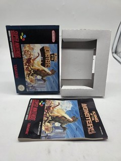 Super Nintendo SNES King Of The Monsters vuoto confezione originale scatola vuota e istruzioni NOE