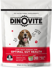 Dinovite Probiotic Supplement for Dogs - Omega 3 for Dogs - Hot Spot Relief