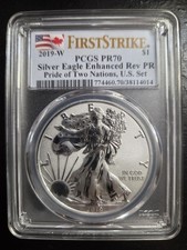 2012 $1 Silver Eagle First Strike (Regular Strike) Silver Eagles