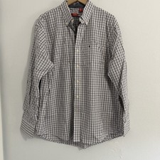 New With Tags Izod Men's Plaid Buttondown Size XL