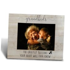 Grandparents Picture Frame - Grandparents Gifts Grandkids the Greatest Blessing