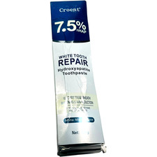 Croent 7.5 nHAP White Tooth Repair Hydroxyapatite Toothpaste - LOT of 2