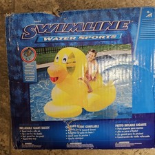 New Swimline Giant Inflatable Ducky Duck Swimming Pool Kids Toy Float