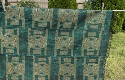 #ad #ad Wall Hanging Geometric Ethnic Fabric Handmade 49”x75” Strips Are 8 1 2 “ $67.77