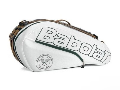 NEW Babolat RH6 Tennis Racquet Bag 6 Racquets Pure Wimbledon 751218 White Green