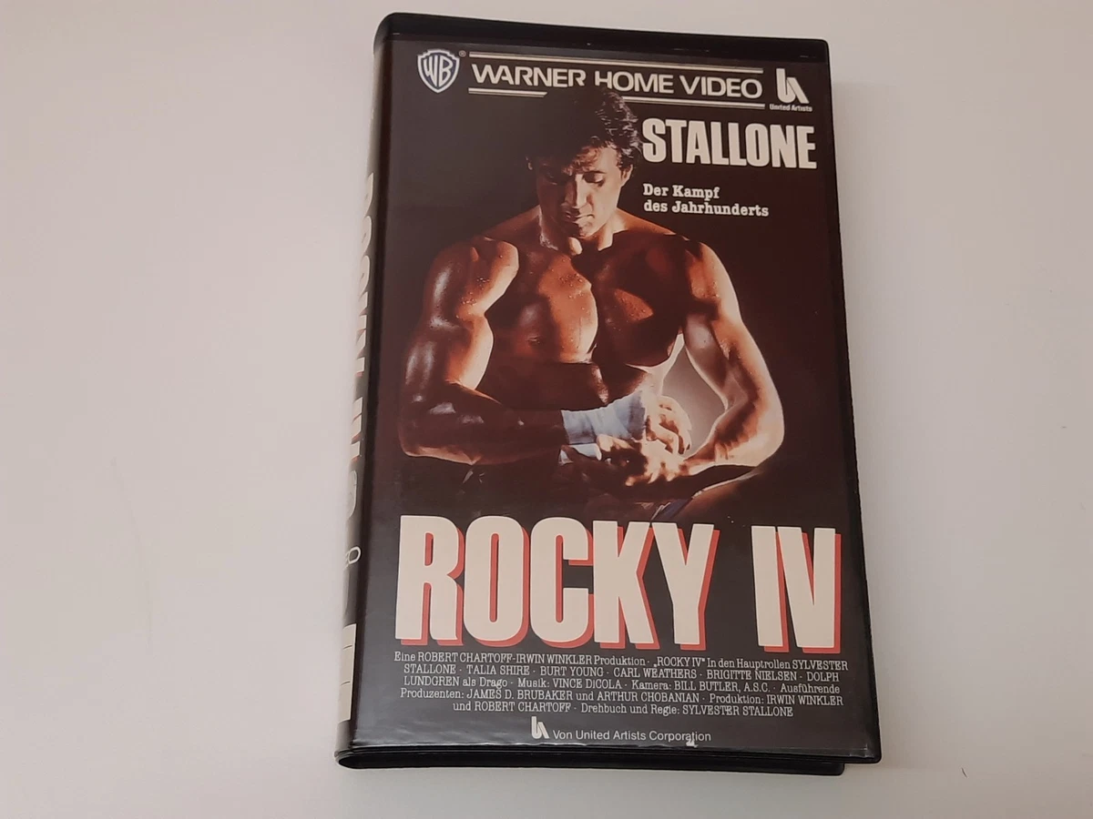 Rocky IV 4 1985 VHS German PAL Warner Home Video Großbox Sylvester Stallone