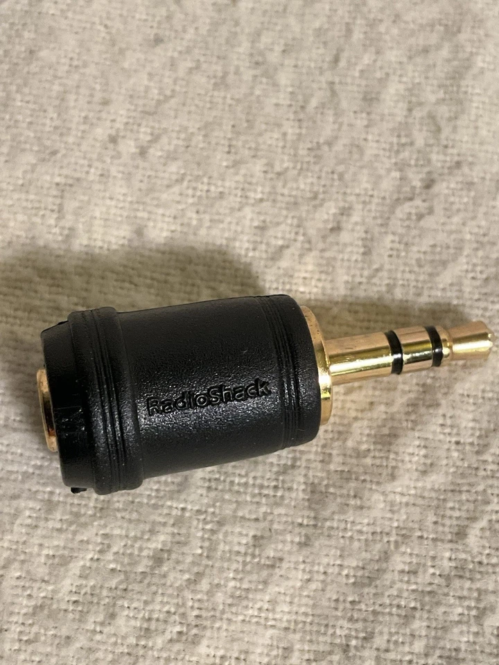 2.5MM FEMALE TO 3.5MM MALE ADAPTER GOLD STEREO AUDIO AUX CORD PLUG JACK CONVERT - Image 2 of 4