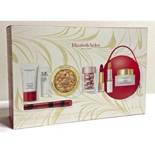 Elizabeth Arden Holiday Set Skincare Makeup White Tea Fragrance RED Handbag 9pc