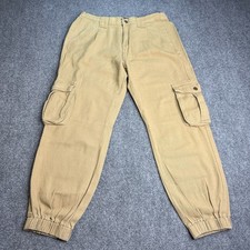 Fashion Nova Womens Cargo Joggers Khaki Pants Size M High Rise Streetwear