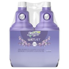 Swiffer WetJet Cleaner Refill Lavender Febreze Scent 42.2 oz Pack of 2 0.46 per fl oz