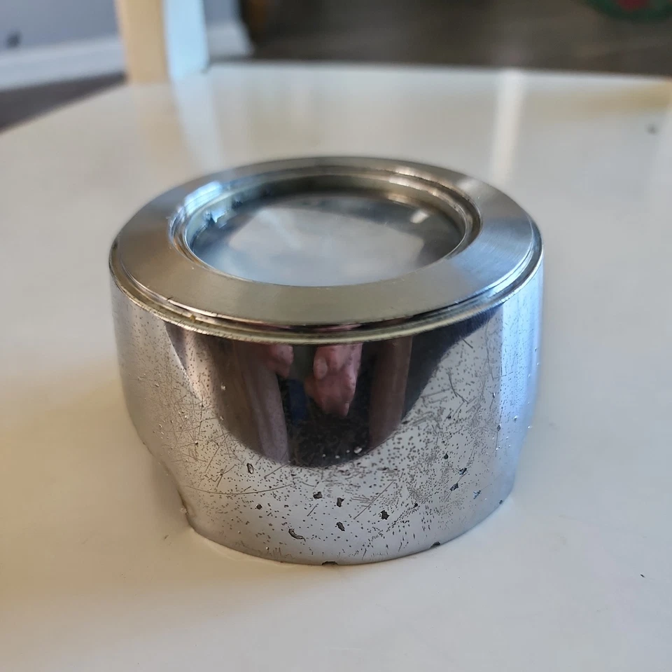 NOS OEM Ford 1966 Galaxie 500 7 Litre Steering Wheel Horn Button Emblem Ornament - Image 4 of 4