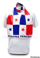 Panama Flag Print Scarf NEW One-Size-Fits-All Bandera Panamanian Wrap Shawl Sash